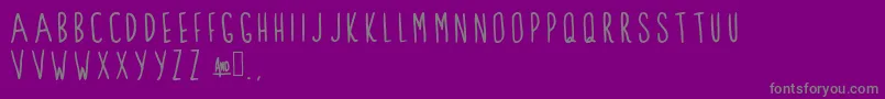 ClarksSummit Font – Gray Fonts on Purple Background