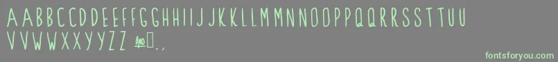 ClarksSummit Font – Green Fonts on Gray Background