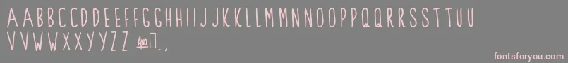 ClarksSummit Font – Pink Fonts on Gray Background