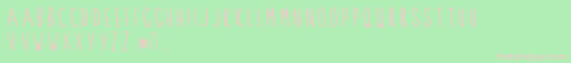 ClarksSummit Font – Pink Fonts on Green Background