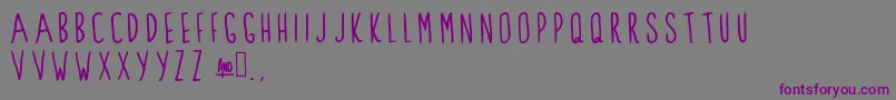 ClarksSummit Font – Purple Fonts on Gray Background