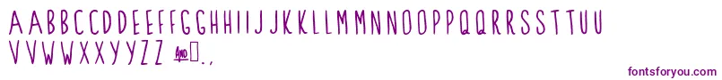 ClarksSummit Font – Purple Fonts on White Background