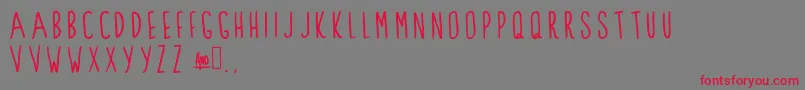 ClarksSummit Font – Red Fonts on Gray Background