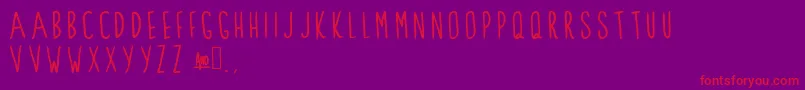 ClarksSummit Font – Red Fonts on Purple Background
