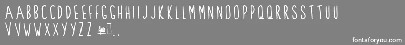ClarksSummit-Schriftart – Weiße Schriften auf grauem Hintergrund