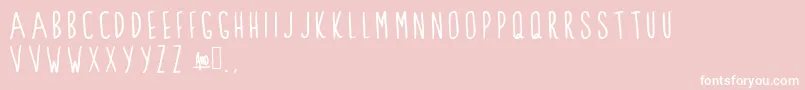 ClarksSummit Font – White Fonts on Pink Background