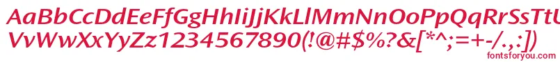 OceansansstdSemiboldextita Font – Red Fonts