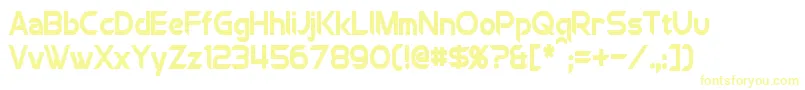 ChromiaCondensedBold Font – Yellow Fonts on White Background