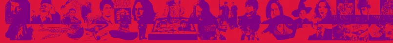 fuente HarryPotterAndTheDingbatFont – Fuentes Moradas Sobre Fondo Rojo