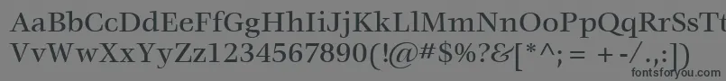 ItcVeljovicLtMedium Font – Black Fonts on Gray Background