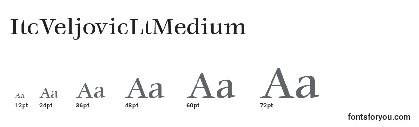 Размеры шрифта ItcVeljovicLtMedium