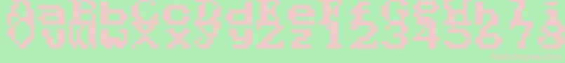 Phantalia Font – Pink Fonts on Green Background