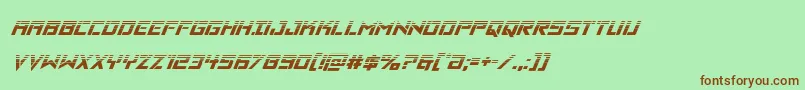 Vikingsquadhalfital Font – Brown Fonts on Green Background