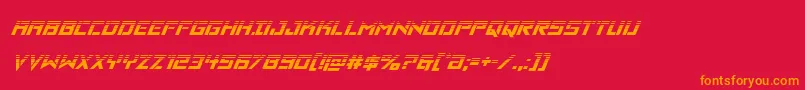 fuente Vikingsquadhalfital – Fuentes Naranjas Sobre Fondo Rojo