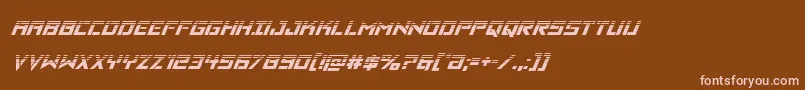 Vikingsquadhalfital Font – Pink Fonts on Brown Background