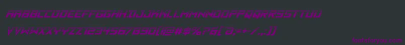 Weitere Informationen zur Vikingsquadhalfital-Schriftart Vikingsquadhalfital-Schriftart – Violette Schriften auf schwarzem Hintergrund