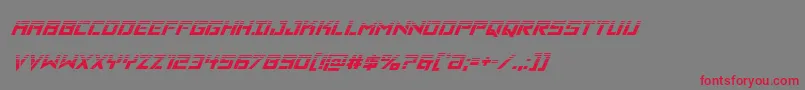 Vikingsquadhalfital Font – Red Fonts on Gray Background