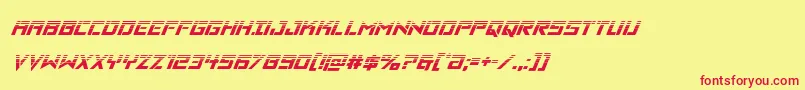 Vikingsquadhalfital Font – Red Fonts on Yellow Background