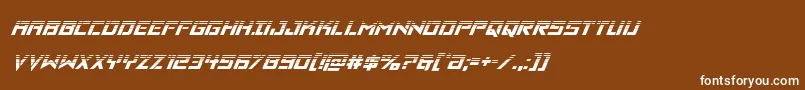 Weitere Informationen zur Vikingsquadhalfital-Schriftart Vikingsquadhalfital-Schriftart – Weiße Schriften auf braunem Hintergrund