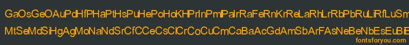 fuente EsriElements – Fuentes Naranjas Sobre Fondo Negro
