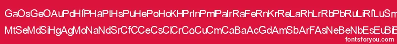 EsriElements Font – White Fonts on Red Background