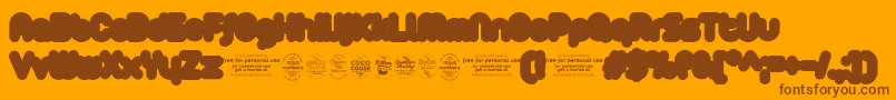 More about Arista2.0Fattrial Font Arista2.0Fattrial Font – Brown Fonts on Orange Background