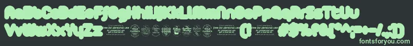 Arista2.0Fattrial Font – Green Fonts on Black Background