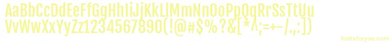 Fonte FjallaoneRegular – fontes amarelas