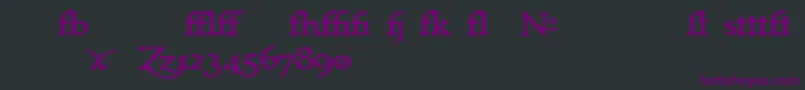 フォントImmortalAlternates – 黒い背景に紫のフォント