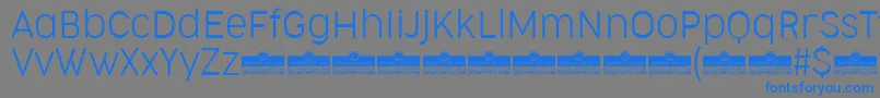 CocogooseNarrowUltralightTrial Font – Blue Fonts on Gray Background