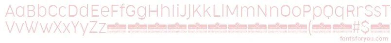 CocogooseNarrowUltralightTrial Font – Pink Fonts on White Background