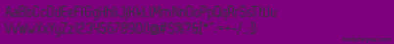 ZagRegular Font – Black Fonts on Purple Background