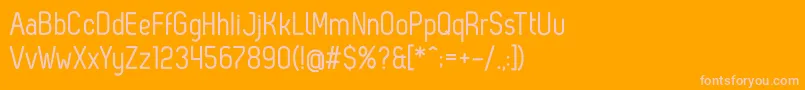 ZagRegular Font – Pink Fonts on Orange Background