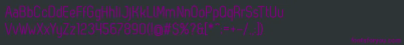 fuente ZagRegular – Fuentes Moradas Sobre Fondo Negro