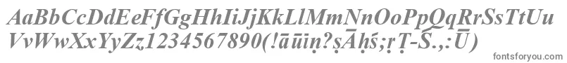 Шрифт SanskritRomanBoldItalic – серые шрифты
