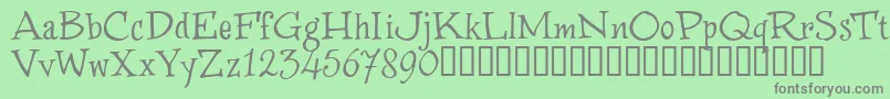WinstnT Font – Gray Fonts on Green Background