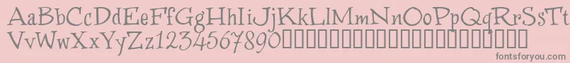 WinstnT Font – Gray Fonts on Pink Background