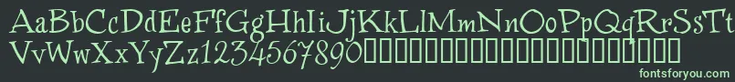 WinstnT Font – Green Fonts on Black Background