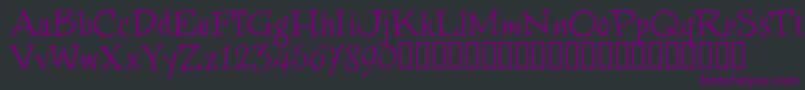 WinstnT Font – Purple Fonts on Black Background