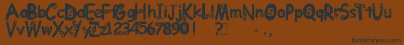 DeutscheAnwaltshotline Font – Black Fonts on Brown Background