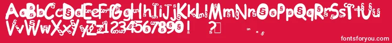 DeutscheAnwaltshotline Font – White Fonts on Red Background
