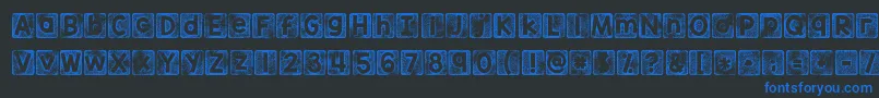 More about Kgthankyoustamp Font Kgthankyoustamp Font – Blue Fonts on Black Background