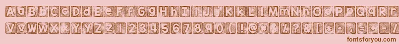 More about Kgthankyoustamp Font Kgthankyoustamp Font – Brown Fonts on Pink Background