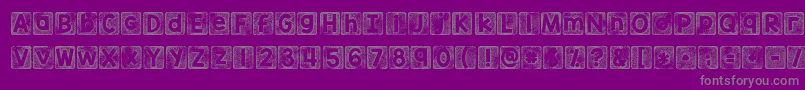 More about Kgthankyoustamp Font Kgthankyoustamp Font – Gray Fonts on Purple Background