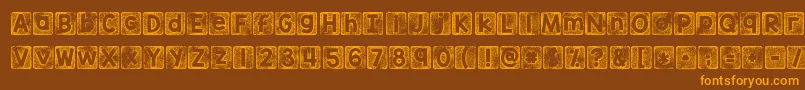 More about Kgthankyoustamp Font Kgthankyoustamp Font – Orange Fonts on Brown Background