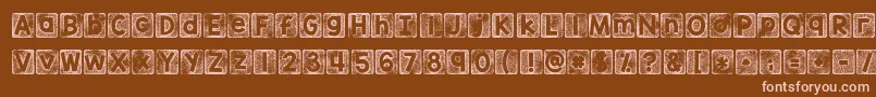 More about Kgthankyoustamp Font Kgthankyoustamp Font – Pink Fonts on Brown Background