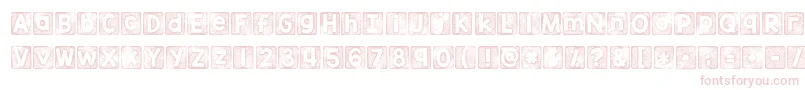 Kgthankyoustamp Font – Pink Fonts on White Background