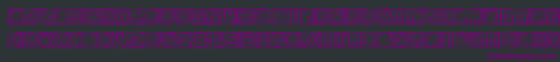 Kgthankyoustamp Font – Purple Fonts on Black Background
