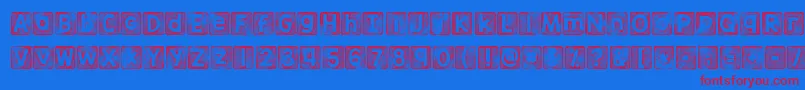 Kgthankyoustamp Font – Red Fonts on Blue Background