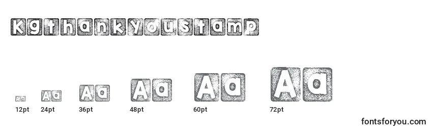 Kgthankyoustamp Font Sizes
